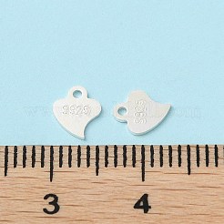 925 Herzketten-Verlängerungsverbinder aus Sterlingsilber&nbsp;STER-P053-02S
