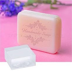 Klare Seifenstempel aus Acryl&nbsp;DIY-WH0442-004