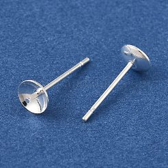 Ricerca di orecchini a bottone in ottone&nbsp;KK-K383-01C-S