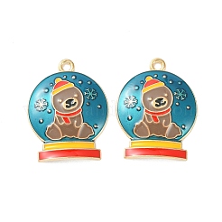 Weihnachten Legierung Emaille Anhänger&nbsp;ENAM-D047-07G-02