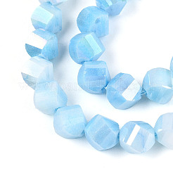 Brins de perles de verre électrolytiques anti-ternissement&nbsp;GLAA-T025-8mm-14B
