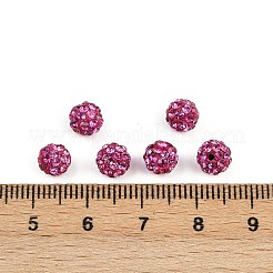 Polymer Ton Strass Perlen&nbsp;RB-H284-6MM-Half-502