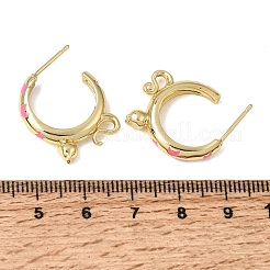 Messing-Emaille-Ohrstecker&nbsp;KK-CBA8324-23G-02