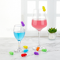 Silikon Weinglas Charms&nbsp;AJEW-NB0002-06