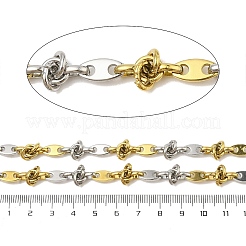 Catene a maglie bicolore in acciaio inossidabile 304 con placcatura ionica (ip)&nbsp;CHS-M006-09PG