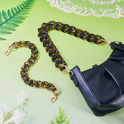 2 Stück 2 Stile Acryl Leopardenmuster Panzerkette Geldbörsenketten&nbsp;FIND-TA0009-67