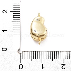 Cierres magnéticos de latón micro pavé de circonita cúbica transparente&nbsp;KK-C066-03G