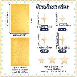 Adesivi murali a specchio acrilico a forma di stella&nbsp;DIY-PH0017-37A