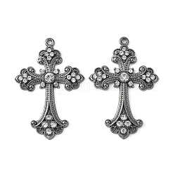 Alliage strass croisées gros pendentifs&nbsp;ALRI-1475-B-RS