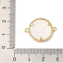 Gestell aus Messing mit Mikropflaster und klarem Zirkonia&nbsp;KK-L220-003G-03