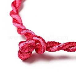 Nylon Rattail Satin Cord Armband machen&nbsp;AJEW-JB00019