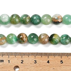 Fili naturali perline di diaspro verde&nbsp;G-B128-A03-03