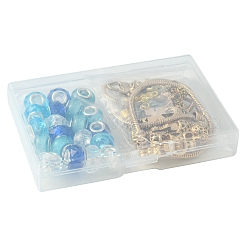 DIY-Set zur Herstellung europäischer Armbänder mit Seemotiven aus Kunstharz und Emaille-Perlen&nbsp;DIY-FS0006-87