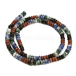 Colliers de perles en jaspe naturel à taches vertes et bleues&nbsp;GG-CBA1E0E-01A