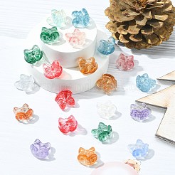 100 Stück handgefertigte Bunte Malerei-Perlen&nbsp;LAMP-CJ0001-82