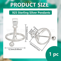 925 Sterling Silber Anhänger&nbsp;STER-BC0003-28