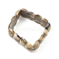 Stretch-Armbänder aus natürlichen mexikanischen Achatperlen&nbsp;BJEW-D036-01