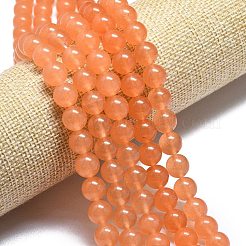 Chapelets de perles en jade de malaisie naturelle&nbsp;G-L645-C01-10mm-20