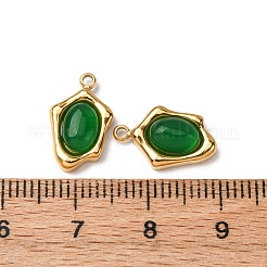Dijes ovalados irregulares de aventurina verde natural&nbsp;STAS-L022-525G-01