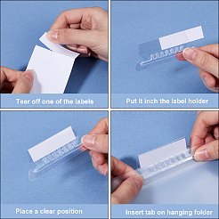 50 Stück PVC-Etikettenhalter&nbsp;DIY-GF0010-90