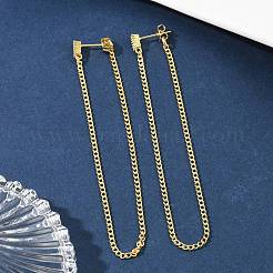 Lange Kette Quaste Ohrstecker für Mädchen Frauen&nbsp;ZIRC-C025-23G