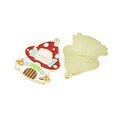Plateados de oro colgantes de esmalte de aleación&nbsp;ENAM-Z017-09G-01