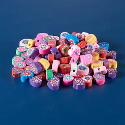 100 pz perline di argilla polimerica fatte a mano&nbsp;sgCLAY-SZ0001-09