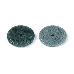 Anhänger aus geschnitztem natürlichem Myanmar-Jade&nbsp;G-T143-37A