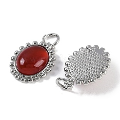 Pendentifs en cornaline naturelle (teinte et chauffée)&nbsp;KK-P283-48P