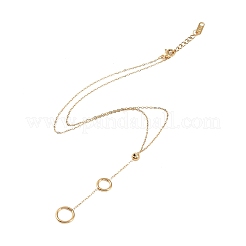 Collane a catena in acciaio inossidabile placcato ionico (ip) 304&nbsp;NJEW-G081-03G