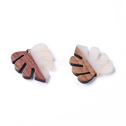 Colgantes de resina y madera de nogal&nbsp;RESI-X0001-19