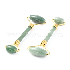 Natürliches grünes Aventurin Messing Gesichtsmassagegerät&nbsp;MRMJ-G009-38G