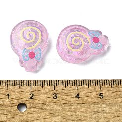 Cabochons décodés en résine époxy transparente&nbsp;CRES-I030-04E