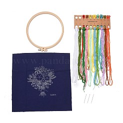 Kit de broderie de motif de bouquet de bricolage&nbsp;LS-DIY-O021-14B
