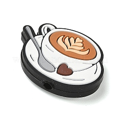 Cuentas de silicona con tema de café&nbsp;SL-CBACE28-01E