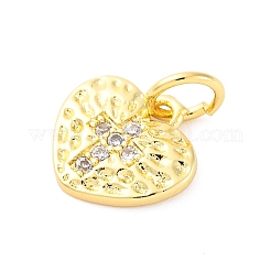 Pendentifs avec zircon cubiques à micro-pavés en laiton&nbsp;KK-D325-42G