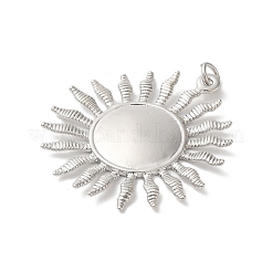 Sonnenanhänger aus Messing in Gestellbeschichtung&nbsp;KK-Z056-05P