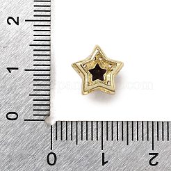 Abalorios de latón con pavé de circonitas&nbsp;KK-D379-01G-12