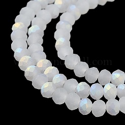 Chapelets de perles en verre imitation jade&nbsp;EGLA-A034-J2mm-MB05
