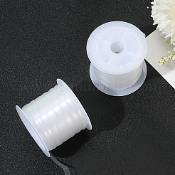 Cordino elastico piatto in TPU (poliuretano termoplastico) da 20 m&nbsp;DIY-WH20053-50B