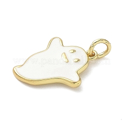 Pendentifs en laiton émaillé sur le thème d'Halloween&nbsp;LS-KK-L248-01G-06