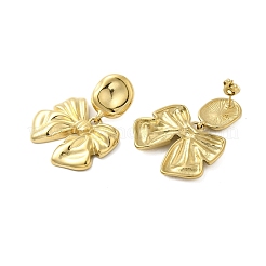 Boucles d'oreilles à tige en acier inoxydable 304 avec nœud papillon pour femme&nbsp;EJEW-U020-02G