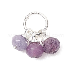 5 colgante de jade natural de Malasia teñido en 5 colores&nbsp;PALLOY-JF05176-02