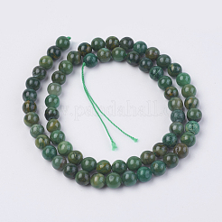 Naturales africanos hebras de abalorios de jade&nbsp;G-F560-6mm-B01