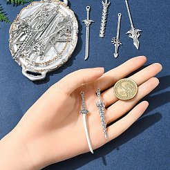 Pendenti grandi in lega di stile tibetano da 60 pz 6 stili&nbsp;TIBEP-FS0001-25