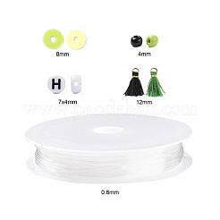 3 couleurs 1155 pièces bricolage ghana thème jamaïcain bracelets extensibles faisant des kits&nbsp;DIY-LS0001-22C