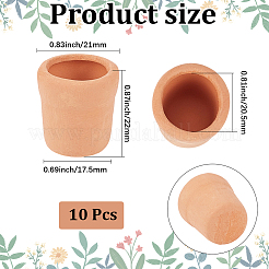 10 mini vaso di porcellana con ornamenti in miniatura&nbsp;DJEW-GF0001-93