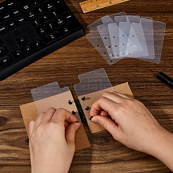 50 foglio divisorio rettangolare in plastica PP per quaderni&nbsp;AJEW-FH0009-23A