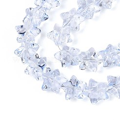 Chapelet de perles en verre baking paint&nbsp;DGLA-N017-01E