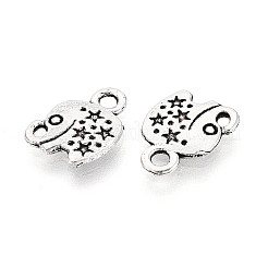 Tibetischer stil Aluminium Anhänger & Charms&nbsp;TIBEP-T054-07AS